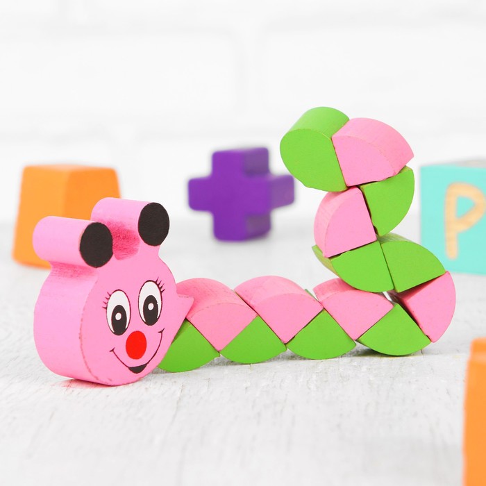 Головоломка-змейка "Гусеничка", малая