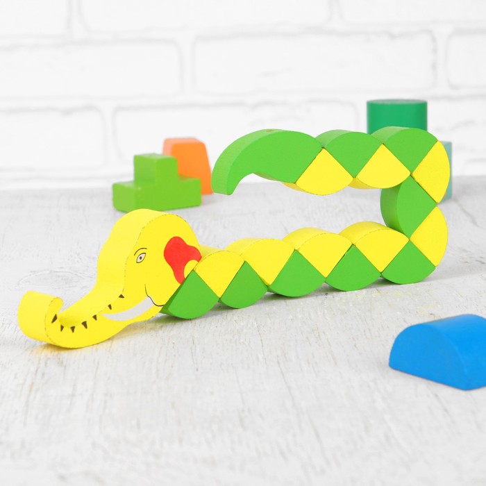 Головоломка-змейка "Слоник", большая