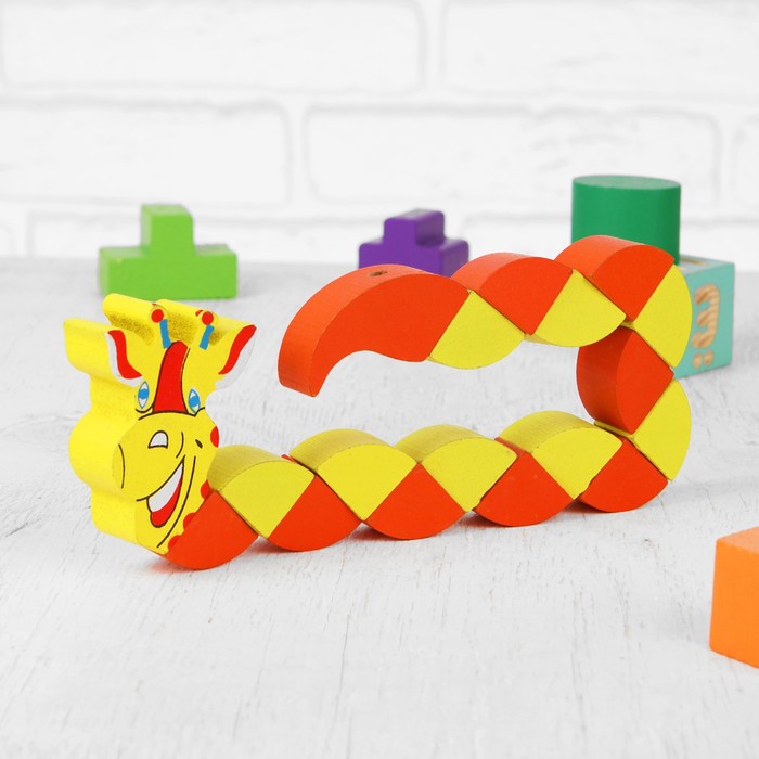 Головоломка-змейка "Жирафик", большая