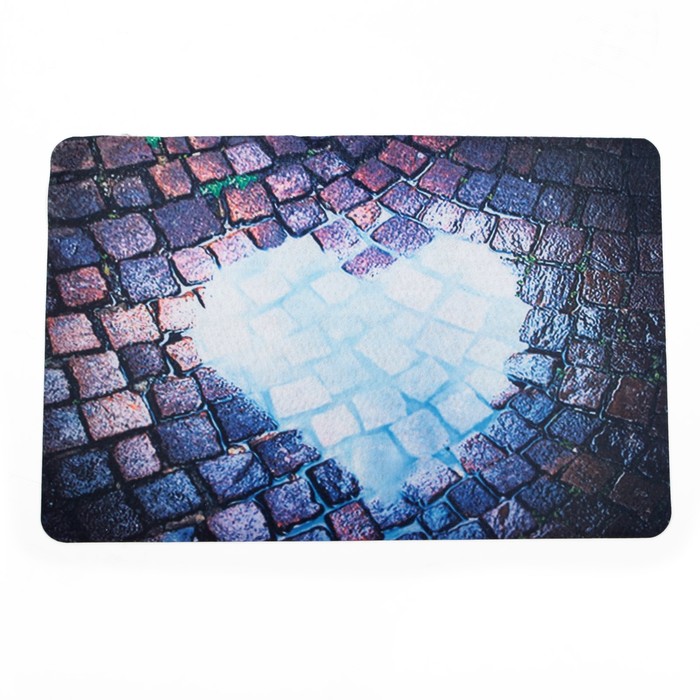 Коврик придверный "Сердце"