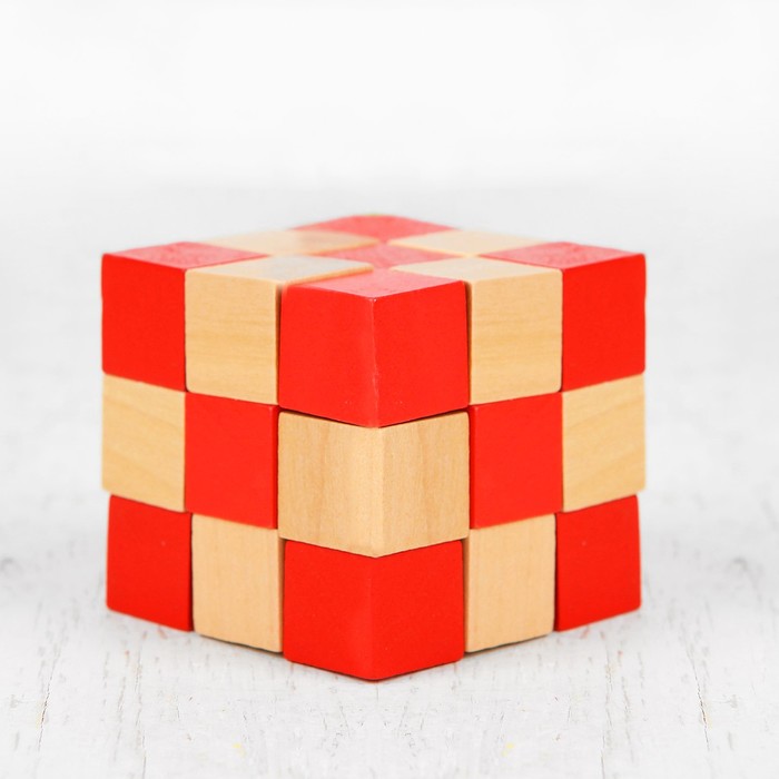 Головоломка "Куб", красный