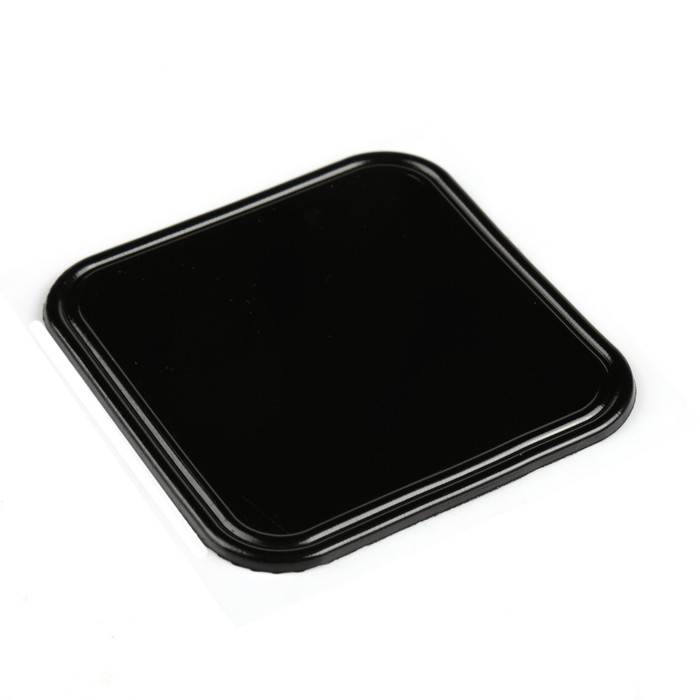 Коврик противоскользящий 8x8 см, квадрат, черный,