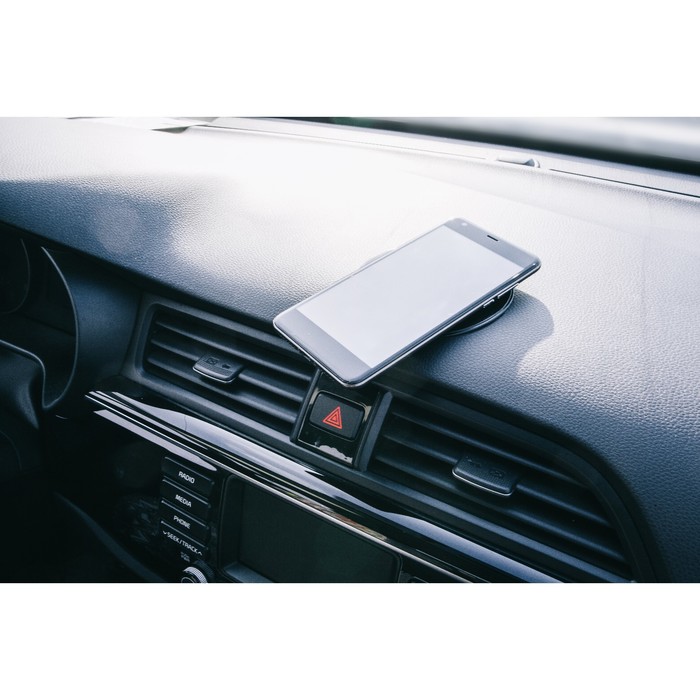 Коврик противоскользящий 10 см, круг, черный,