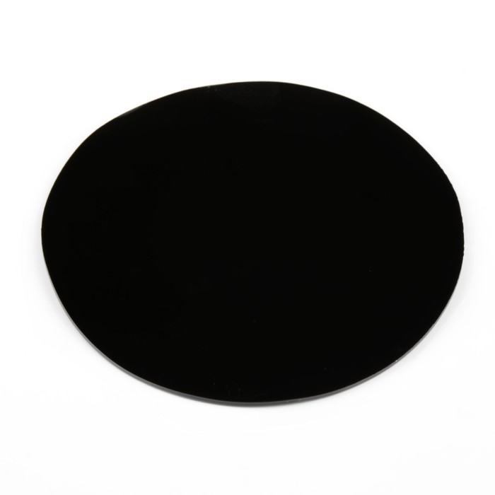 Коврик противоскользящий 12 см, круг, черный,