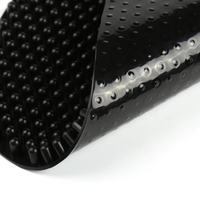 Массажный коврик подлокотника, размер 28х18х1 см, ящерица, черный,