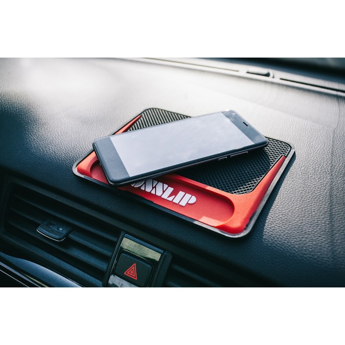 Коврик противоскользящий, NONSLIP, черный с красным