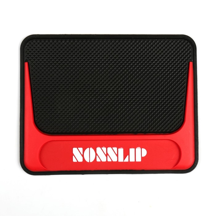 Коврик противоскользящий, NONSLIP, черный с красным