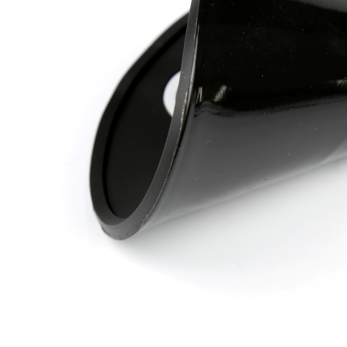 Коврик противоскользящий d21 см, медведь, цвет черный