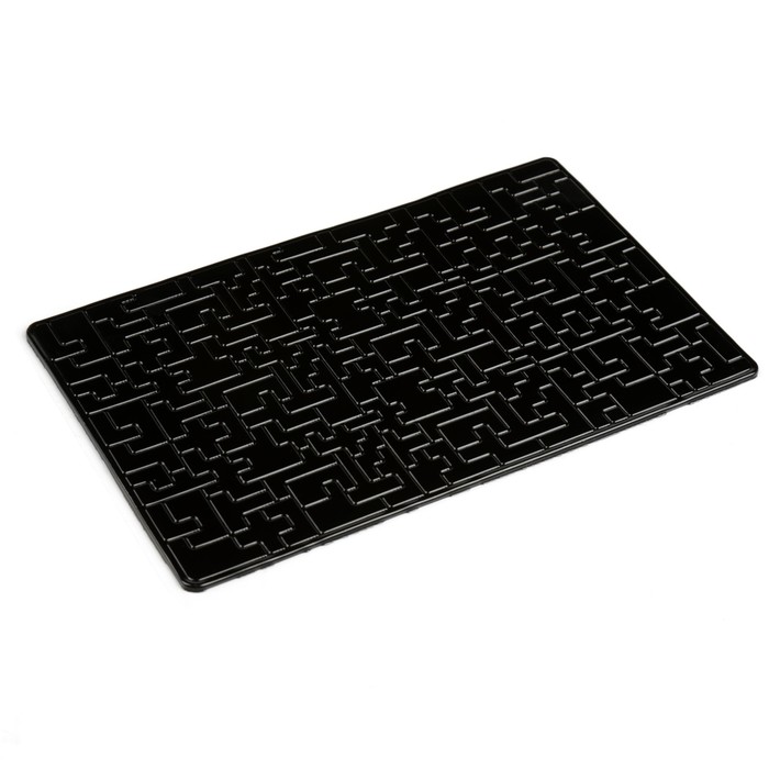 Коврик противоскользящий, пазлы, черный