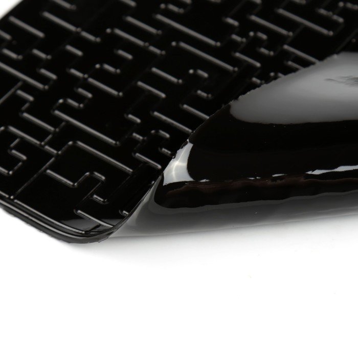 Коврик противоскользящий, пазлы, черный