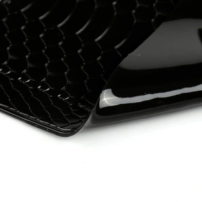 Коврик противоскользящий, под кожу крокодила, черный