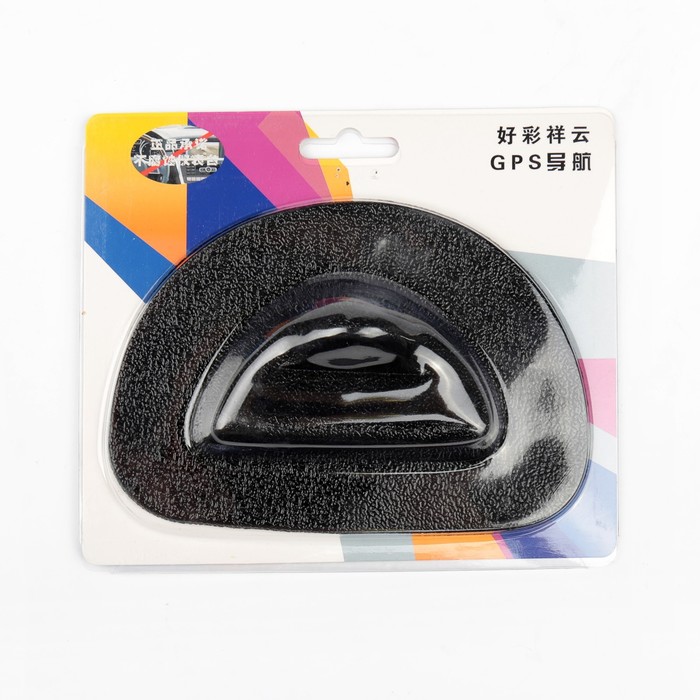 Коврик противоскользящий с подставкой под телефон, черный