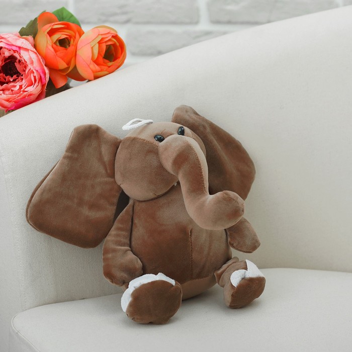 Мягкая игрушка "Слоник", цвет коричневый