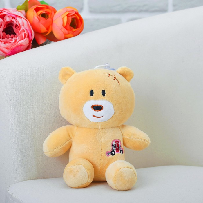 Мягкая игрушка "Улыбчивый мишка", на присоске, цвета МИКС