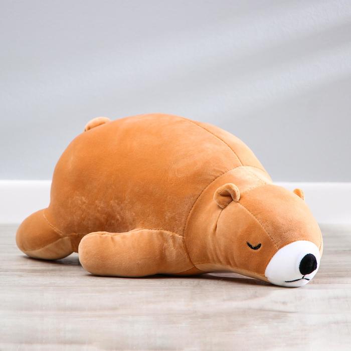 Мягкая игрушка "Мишка закрытые глазки", цвет белый 3044678