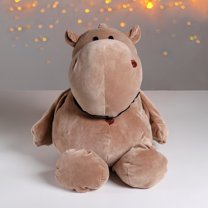 Мягкая игрушка "Бегемотик" , цвет серый, 44 см