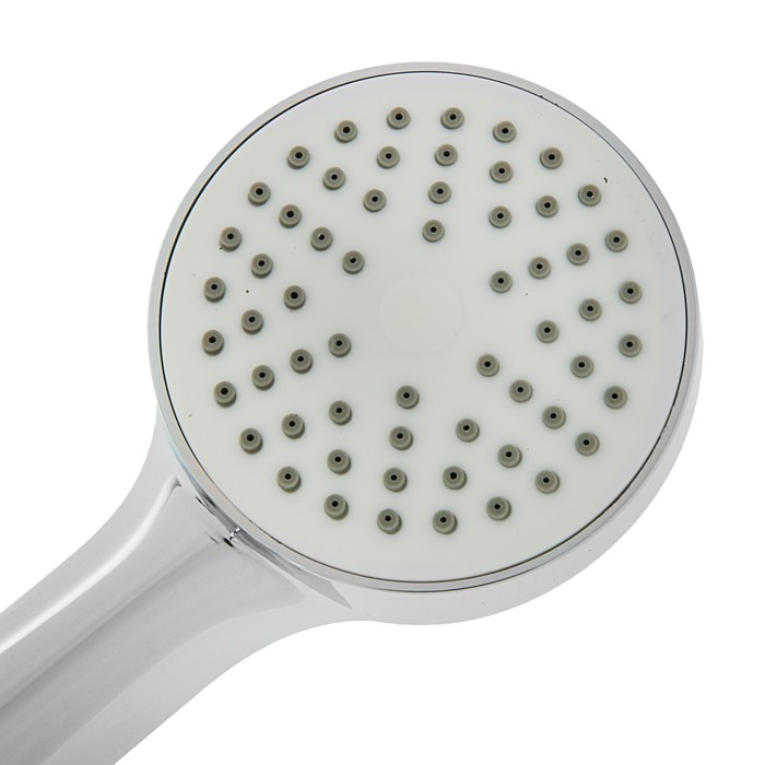 Душевая лейка LD-P-01-009, средняя, 1 режим, пластик, цвет хром