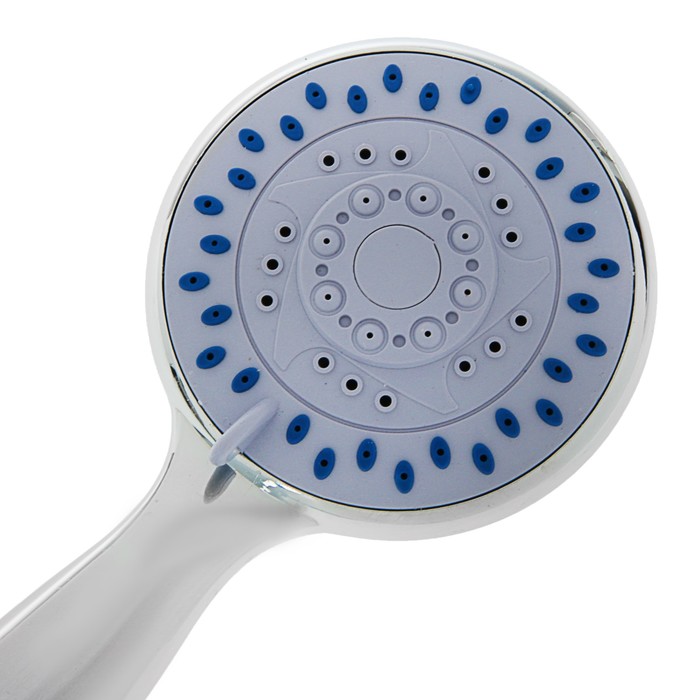 Душевая лейка LD-P-04-001, средняя, 4 режима, пластик, цвет хром