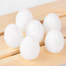 Основа для творчества «Яйцо», открывается, набор 6 шт, размер 1 шт: 4×6 см, цвет белый
