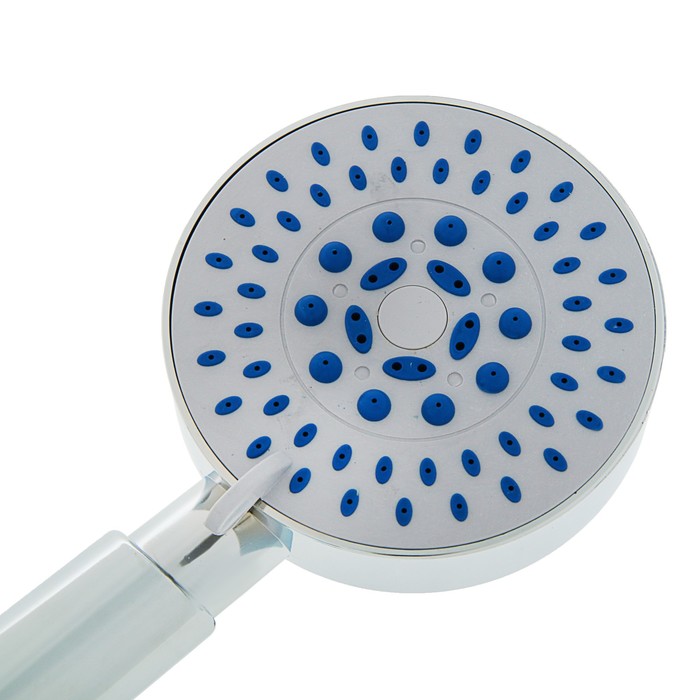 Душевая лейка LD-P-05-001, средняя, 5 режимов, пластик, цвет хром