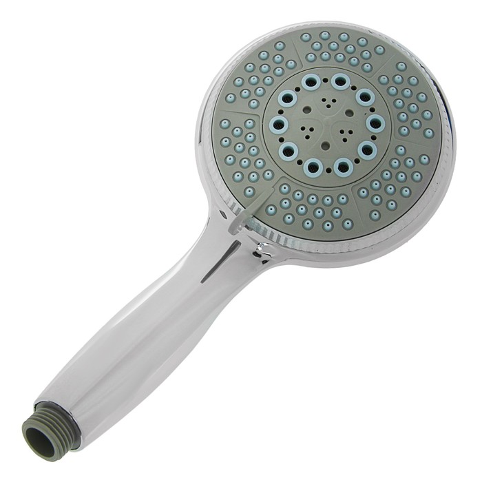 Душевая лейка LD-P-05-005, большая, 5 режимов, пластик, цвет хром