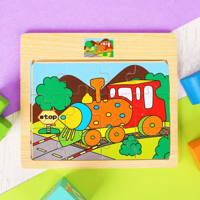 Пазл малый "Транспорт", МИКС