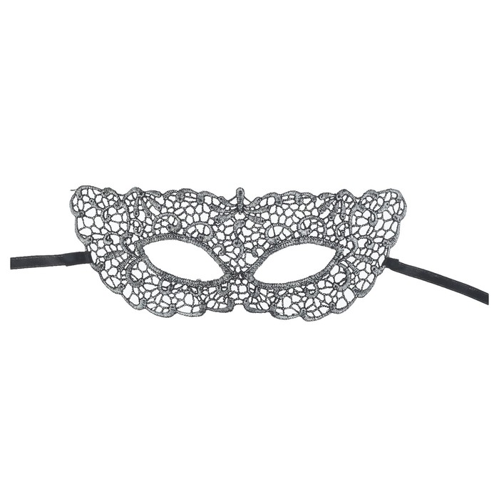 Карнавальная маска "Незнакомка" ажур, цвет серебро