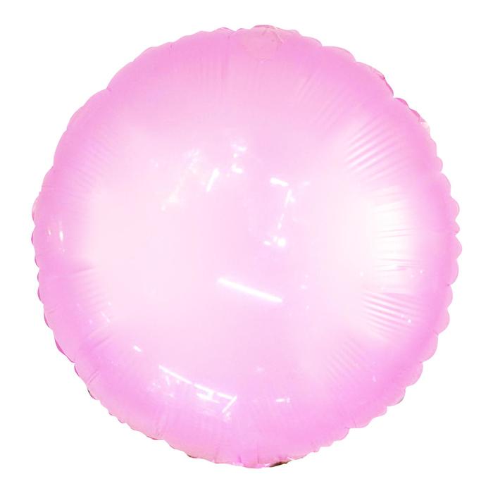 Шар полимерный 18" "Неон", круг, цвет розовый