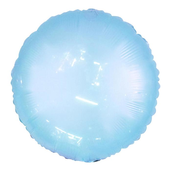 Шар полимерный 18" "Неон", круг, цвет голубой