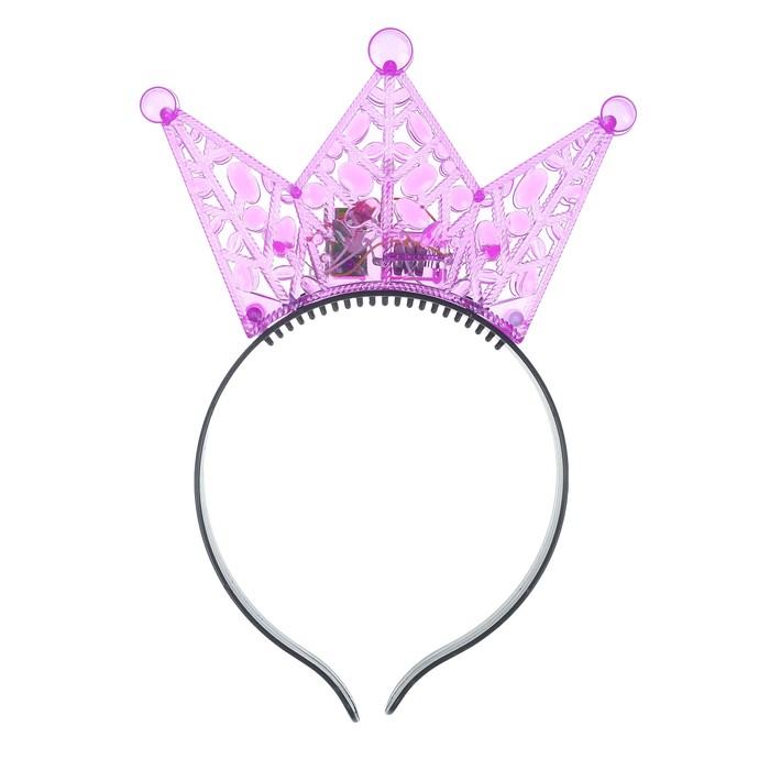 Ободок световой "Корона", цвет фиолетовый