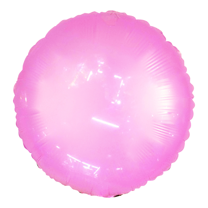 Шар полимерный 18" "Неон", круг, цвет тёмно-розовый