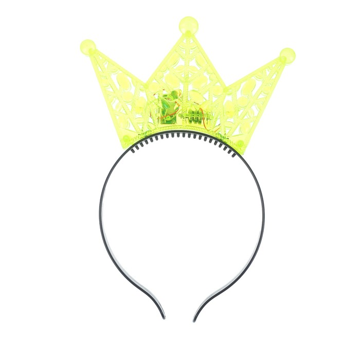 Ободок световой "Корона",  цвет зеленый