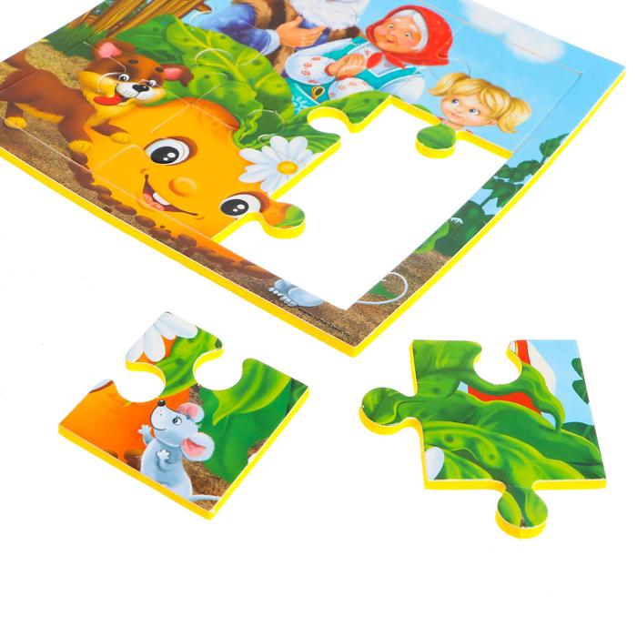 Пазл мягкий "Репка", 15 х 15 см