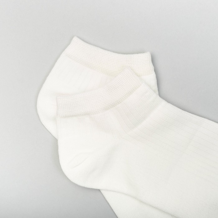 Носки женские укороч. Нжу523 цвет белый, р-р 23-25 (36-39)