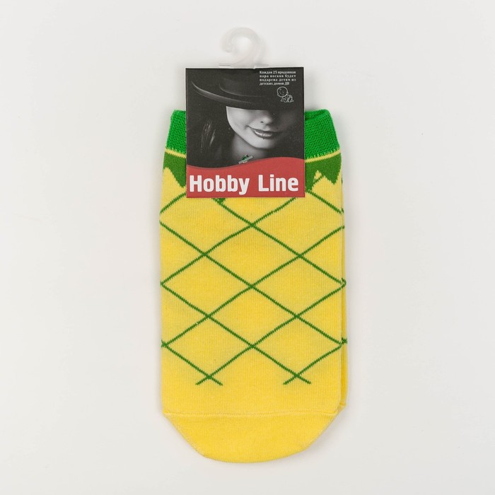 Носки женские укороч. Нжу530-01 Ананас, р-р 23-25 (36-40)