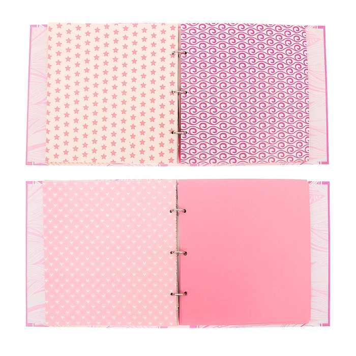 Фотокнига с наклейками "Наше счастье" для девочки, 26 х 26 см