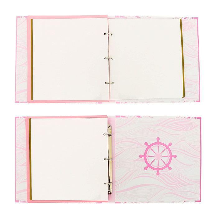 Фотокнига с наклейками "Наше счастье" для девочки, 26 х 26 см