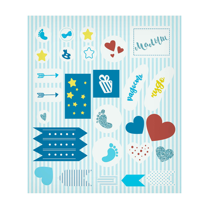 Фотокнига с наклейками "Как растет наш малыш", 26 х 26 см