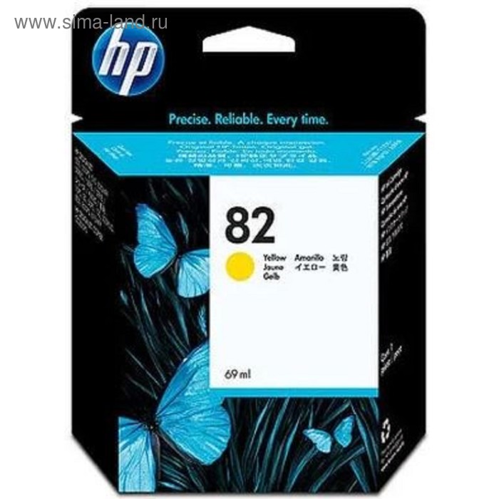 

Картридж струйный HP №82 C4913A желтый для HP DJ 500/800 (69мл)