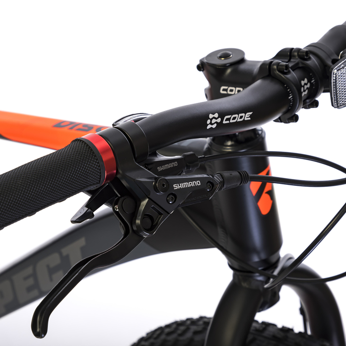 Велосипед 26" ASPECT DISCOVERY, 2018, цвет черно-оранжевый, размер 20"