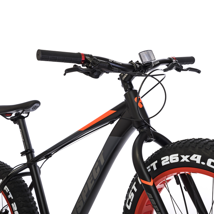 Велосипед 26" ASPECT DISCOVERY, 2018, цвет черно-оранжевый, размер 20"