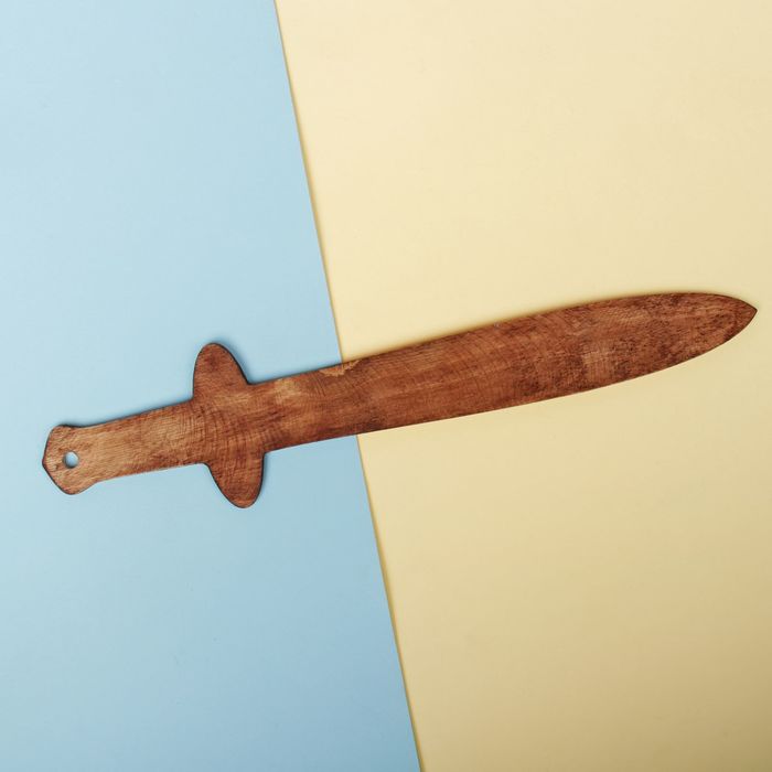 Меч деревянный прямой 44 см, тёмно-коричневый