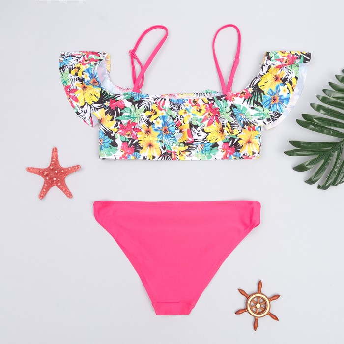 Костюм купальный для девочки ESTER, рост 158 см, цвет фуксия