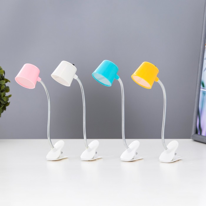 Лампа на прищепке LED "Прожектор" от батареек МИКС 14х4х3,8 см