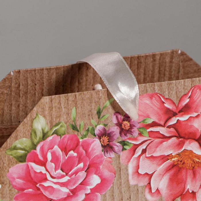 Пакет подарочный Just for you, 19,5 × 25,6 × 11см