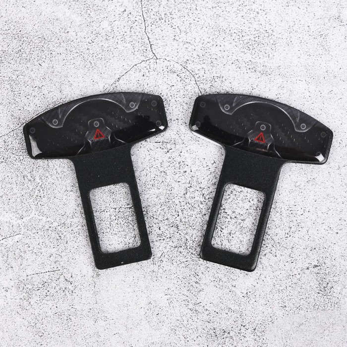 Набор заглушек для ремня безопасности "Металл", 2 шт.