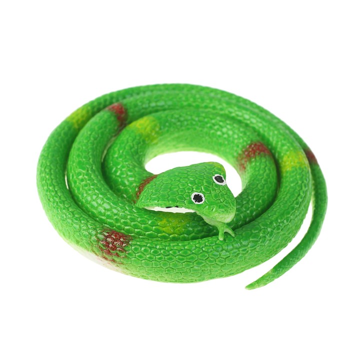 Прикол резиновая "Кобра" 70 см, цвет темно-зеленый