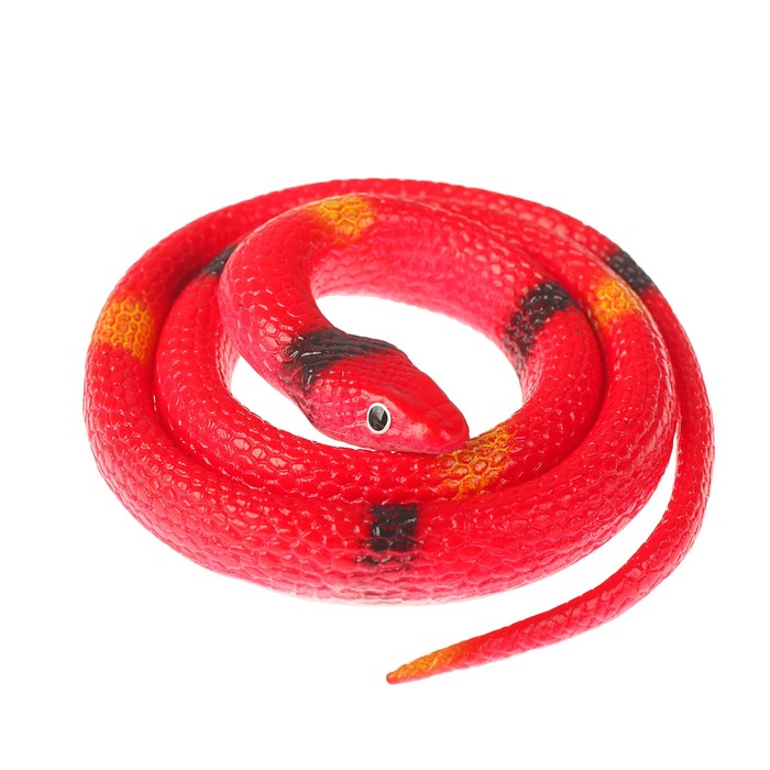 Прикол резиновая "Гадюка" 70 см, цвет красный