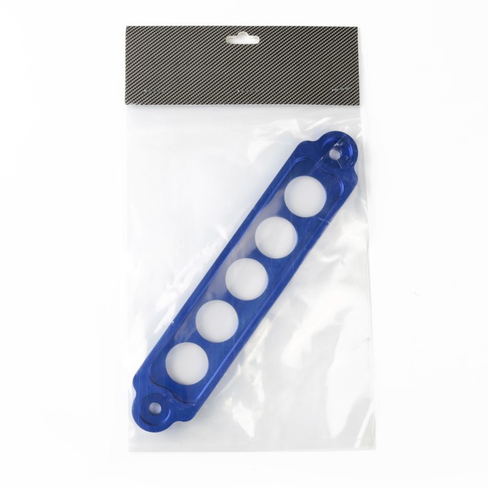 Верхняя планка крепления АКБ, металл, длина 22 см, синий