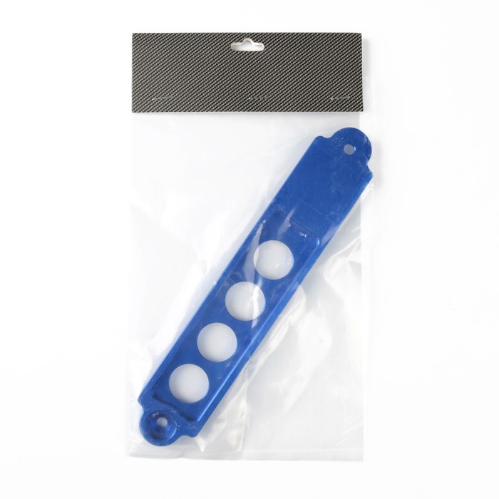 Верхняя планка крепления АКБ, металл, длина 24 см, синий